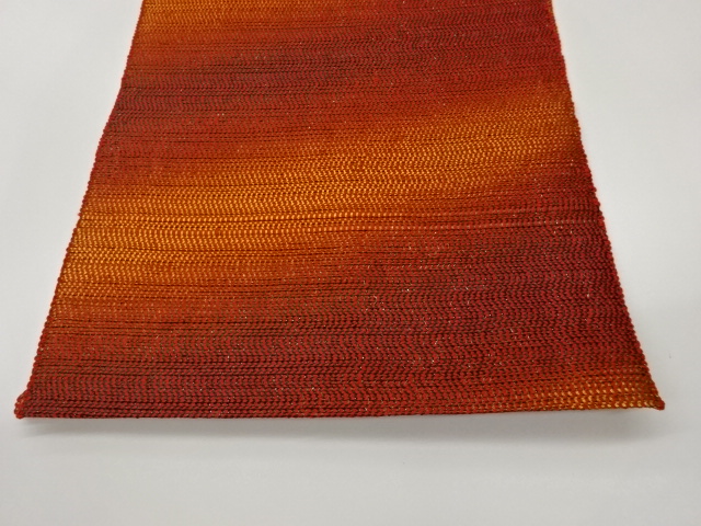  紙布抽象模様織出し夏用名古屋帯